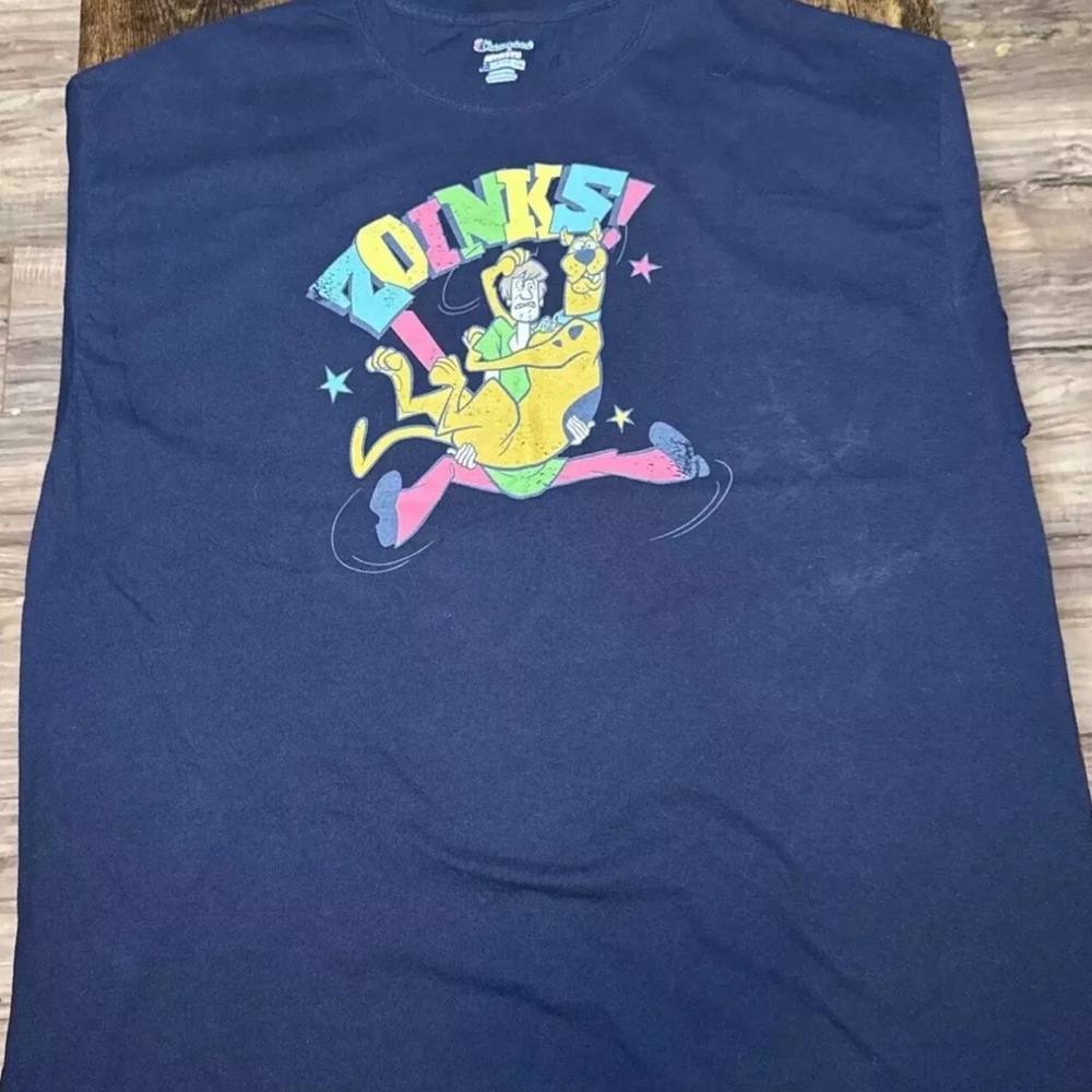Vintage Champion Scooby Doo Cartoon T shirt 2XL - Picture 2 of 6